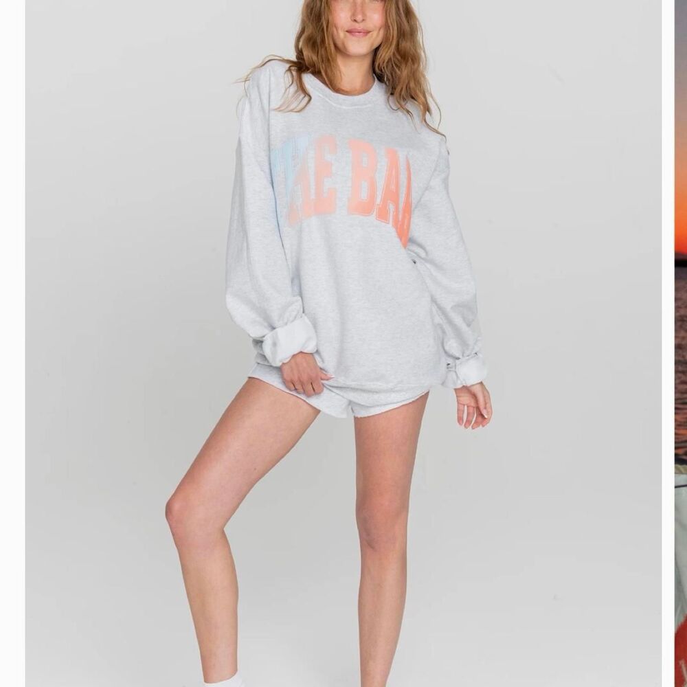 The bar varsity sweatshirt ombré medium